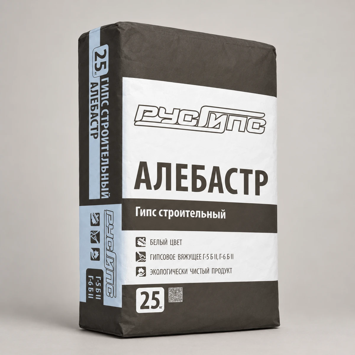 Гипс строительный Русгипс Г-5 / Г-6, 25 кг