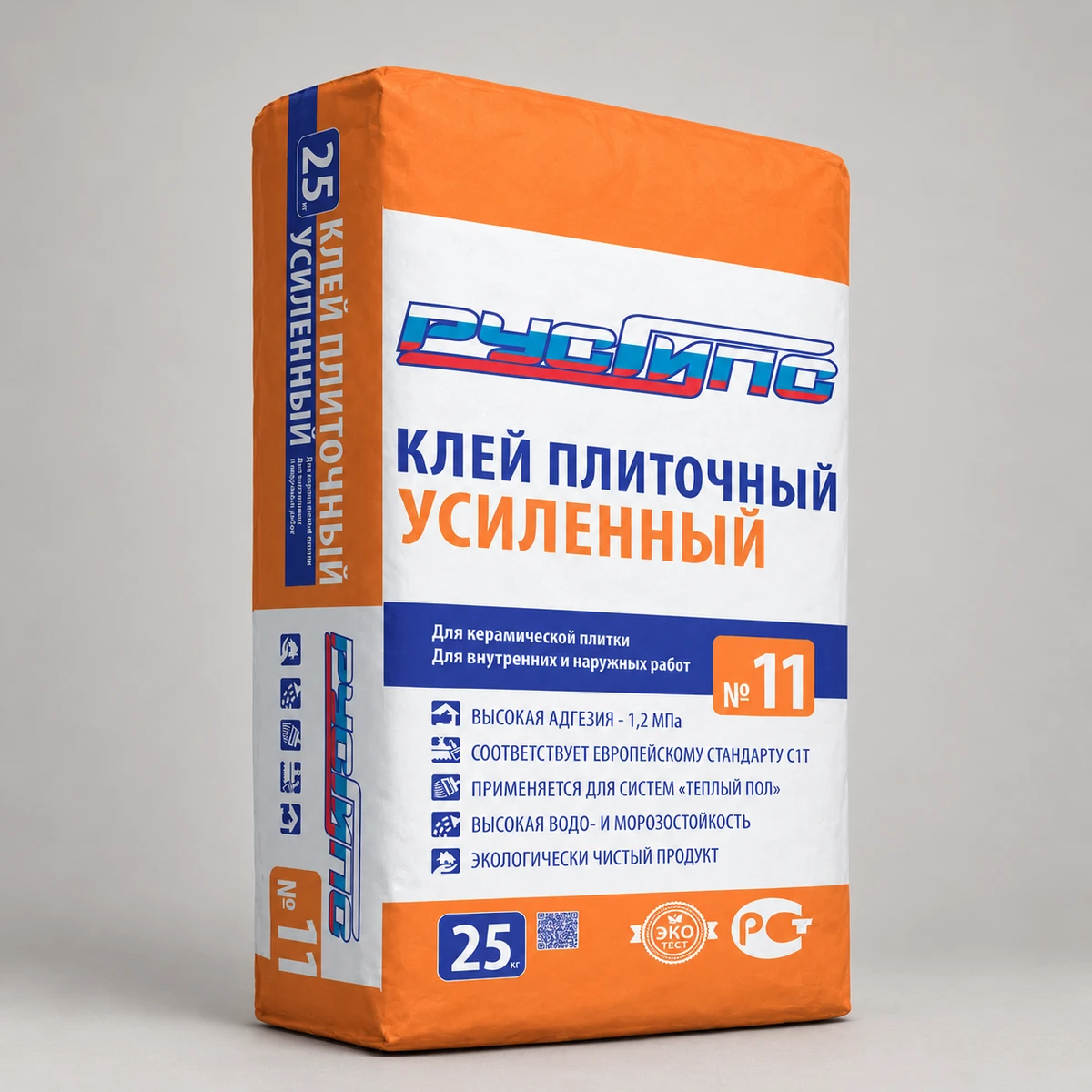 Клей плиточный Русгипс №11 Усиленный, 25 кг